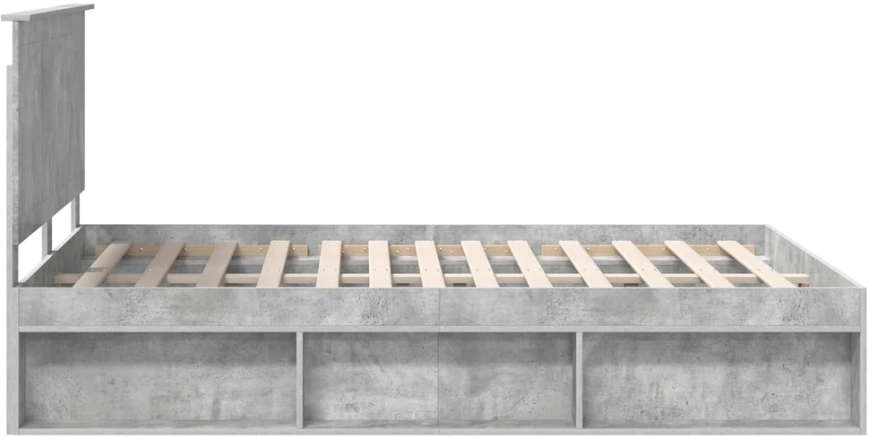 Lovos rėmas Betoninė 140 x 190 cm Kietos pušies mediena
