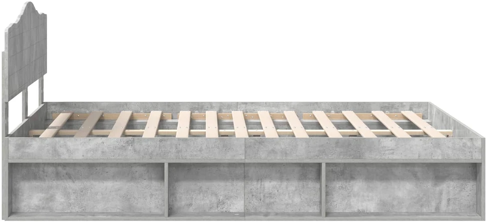 Lovos rėmas Betoninė 140 x 190 cm Kietos pušies mediena