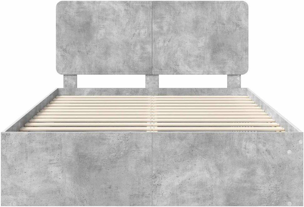 Lovos rėmas Betoninė 140 x 190 cm Kietos pušies mediena