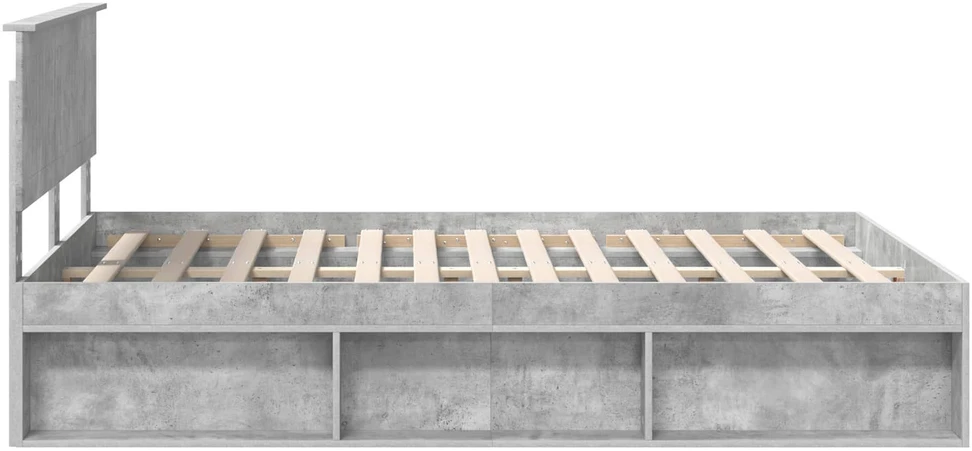 Lovos rėmas Betoninė 140 x 200 cm Kietos pušies mediena