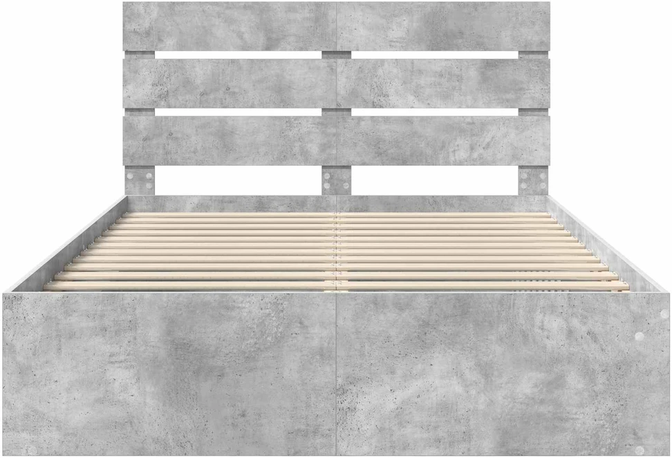 Lovos rėmas Betoninė 140 x 200 cm Kietos pušies mediena