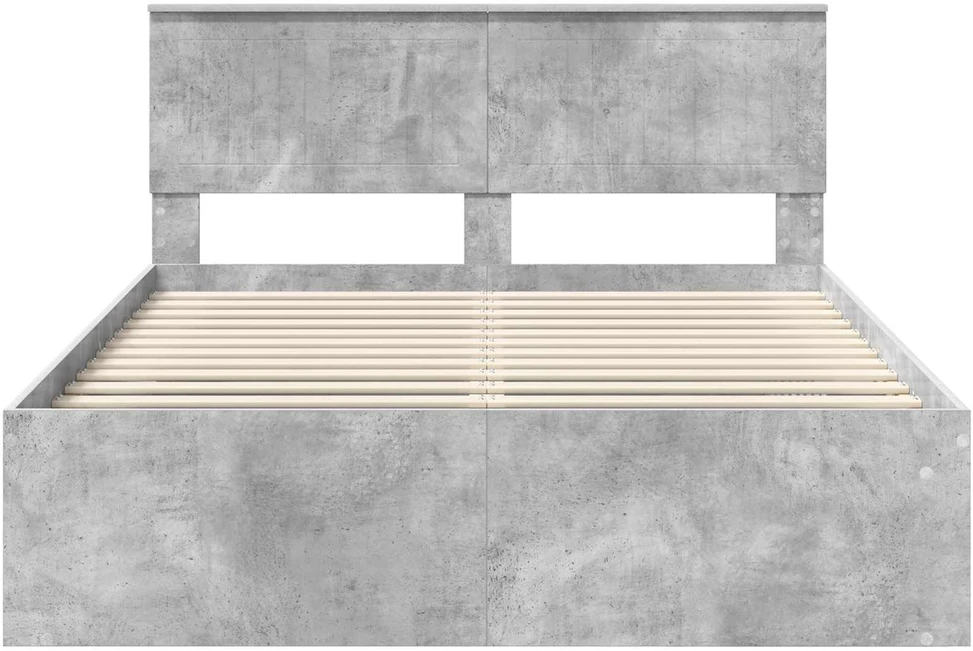 Lovos rėmas Betoninė 140 x 200 cm Kietos pušies mediena