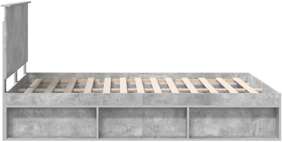 Lovos rėmas Betoninė 140 x 200 cm Kietos pušies mediena