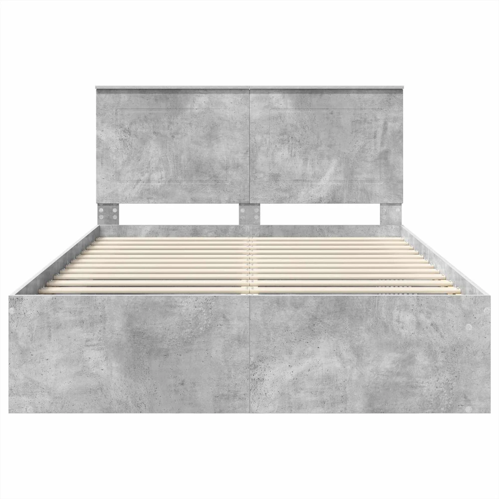 Lovos rėmas Betoninė 140 x 200 cm Kietos pušies mediena