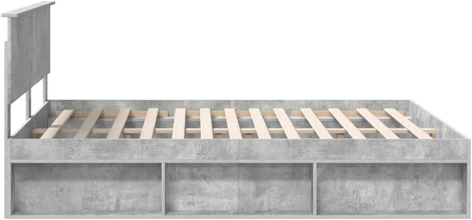 Lovos rėmas Betoninė 160 x 200 cm Kietos pušies mediena