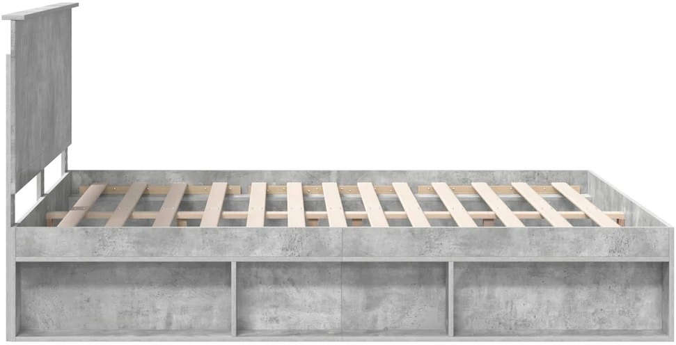 Lovos rėmas Betoninė 160 x 200 cm Kietos pušies mediena