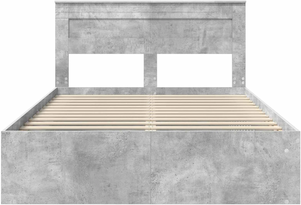 Lovos rėmas Betoninė 160 x 200 cm Kietos pušies mediena