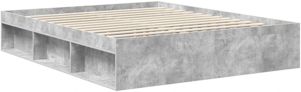 Lovos rėmas Betoninė 160 x 200 cm Kietos pušies mediena