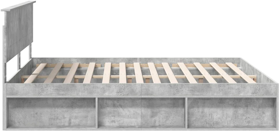 Lovos rėmas Betoninė 180 x 200 cm Apdirbta mediena