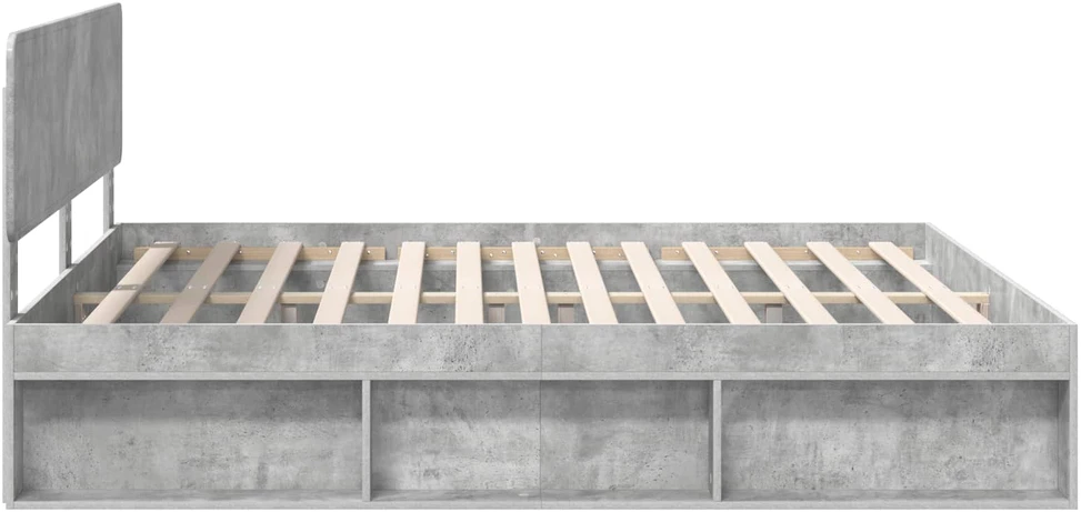 Lovos rėmas Betoninė 180 x 200 cm Kietos pušies mediena