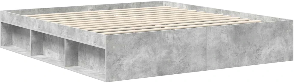 Lovos rėmas Betoninė 180 x 200 cm Kietos pušies mediena