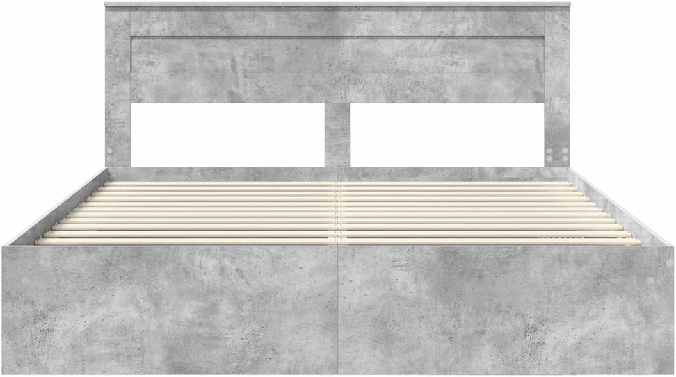 Lovos rėmas Betoninė 180 x 200 cm Kietos pušies mediena