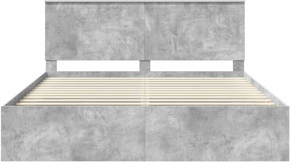 Lovos rėmas Betoninė 180 x 200 cm Kietos pušies mediena