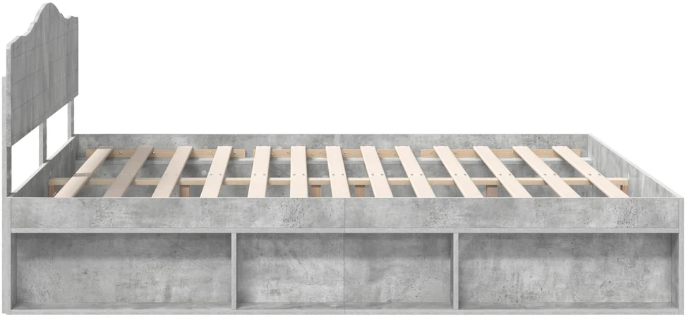 Lovos rėmas Betoninė 180 x 200 cm Kietos pušies mediena
