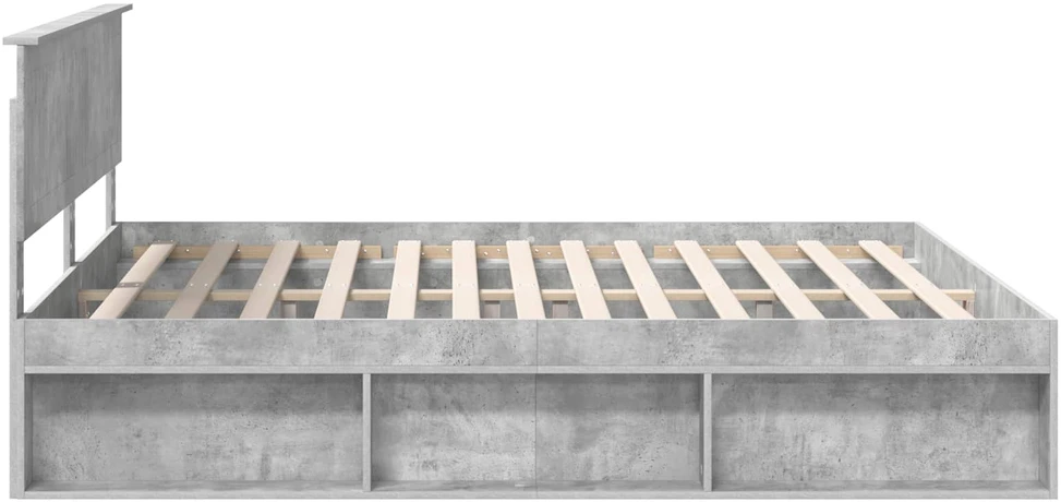 Lovos rėmas Betoninė 180 x 200 cm Kietos pušies mediena