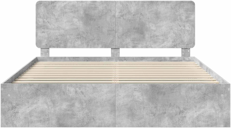 Lovos rėmas Betoninė 180 x 200 cm Kietos pušies mediena