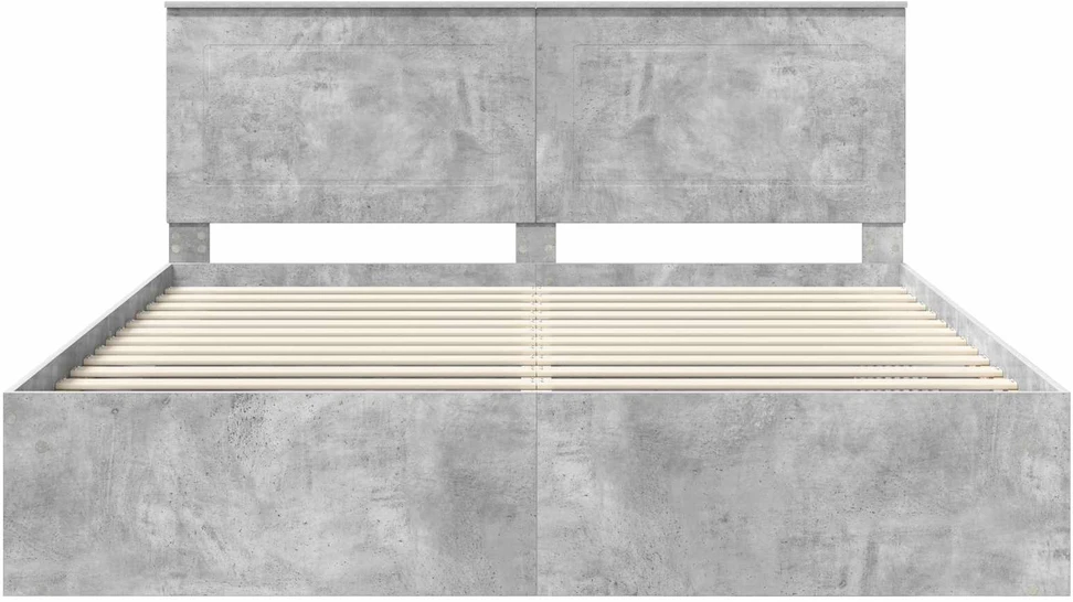 Lovos rėmas Betoninė 180 x 200 cm Kietos pušies mediena