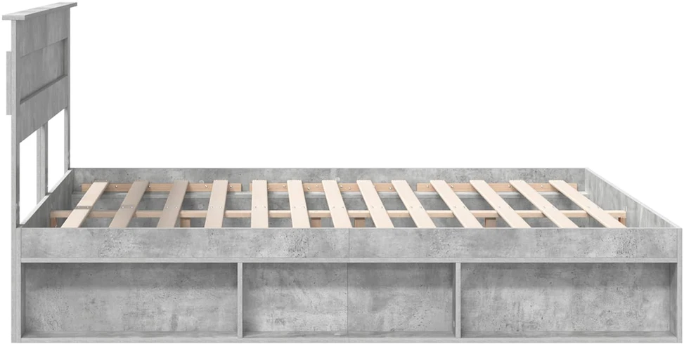Lovos rėmas Betoninė 180 x 200 cm Kietos pušies mediena