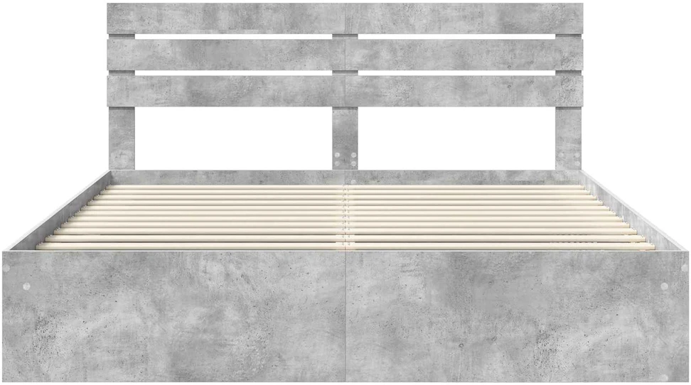 Lovos rėmas Betoninė 180 x 200 cm Kietos pušies mediena