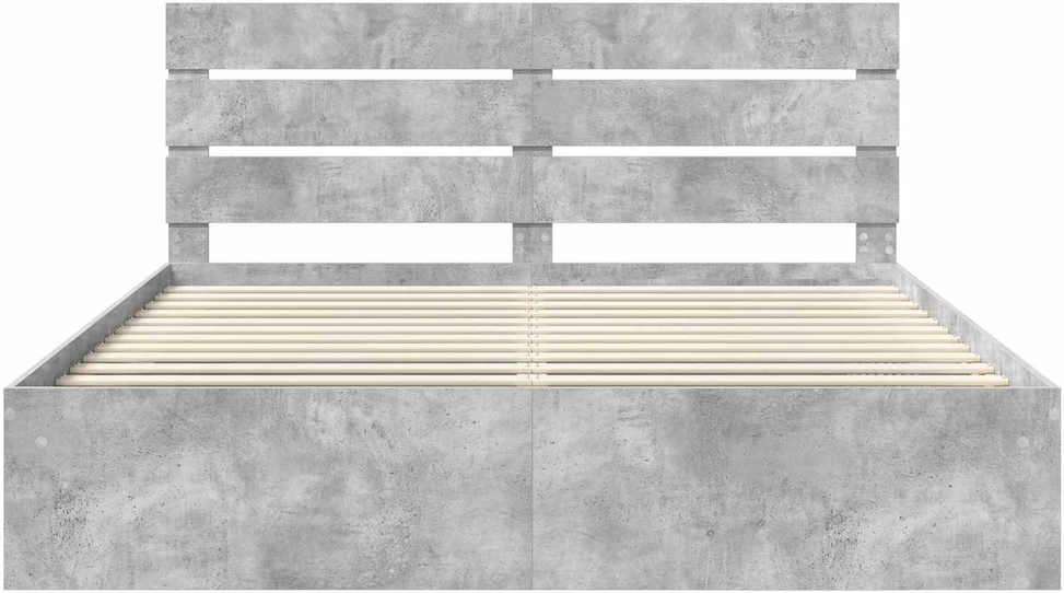 Lovos rėmas Betoninė 180 x 200 cm Kietos pušies mediena