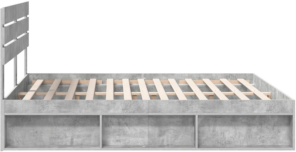 Lovos rėmas Betoninė 180 x 200 cm Kietos pušies mediena
