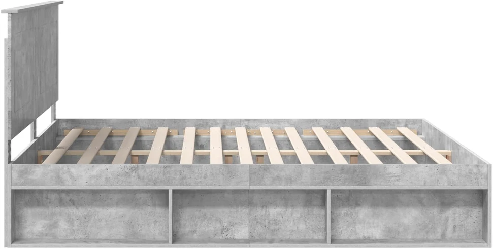 Lovos rėmas Betoninė 180 x 200 cm Kietos pušies mediena