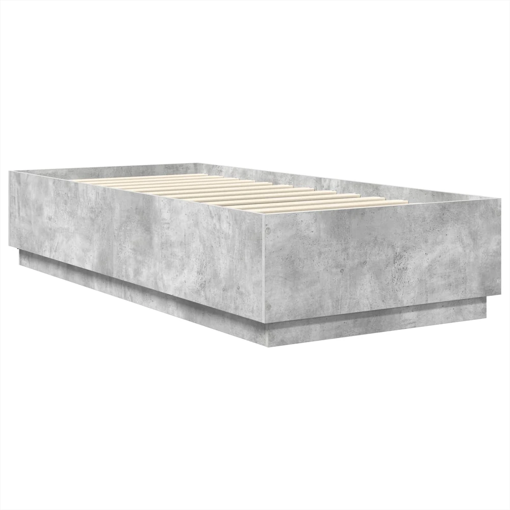 Lova Lovos rėmas Betono pilka 100 x 200 cm Apdirbta mediena
