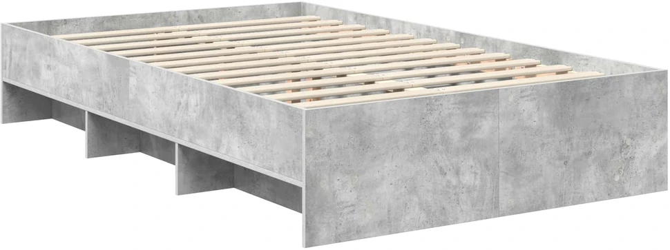 Lova Lovos rėmas Betono pilka 120 x 123 cm Apdirbta mediena