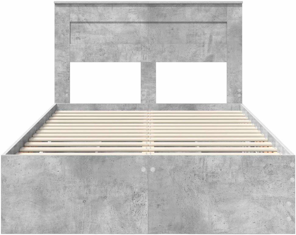Lova Lovos rėmas Betono pilka 135 x 190 cm Inžinerinė mediena