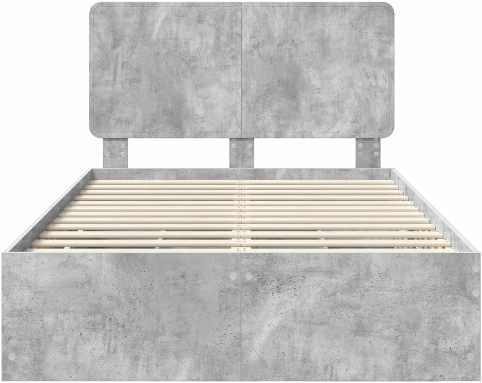 Lova Lovos rėmas Betono pilka 135 x 190 cm Inžinerinė mediena