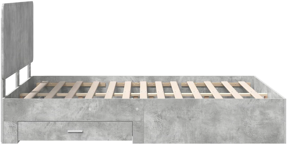 Lovos rėmas Betono pilka 140 x 190 cm Apdirbta mediena