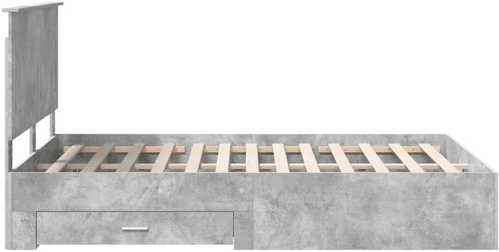 Lovos rėmas Betono pilka 140 x 190 cm Apdirbta mediena