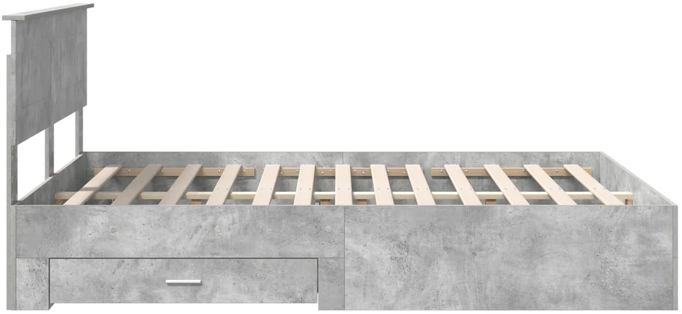 Lovos rėmas Betono pilka 140 x 190 cm Apdirbta mediena