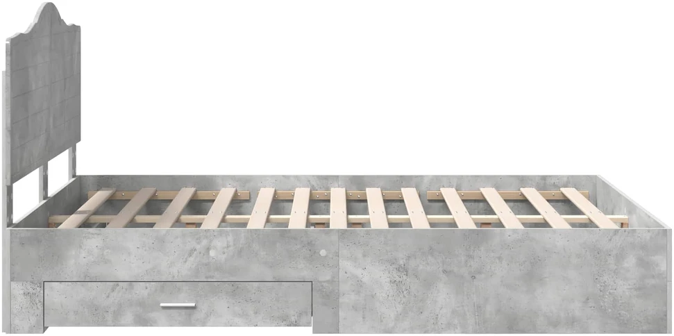 Lovos rėmas Betono pilka 140 x 190 cm Apdirbta mediena