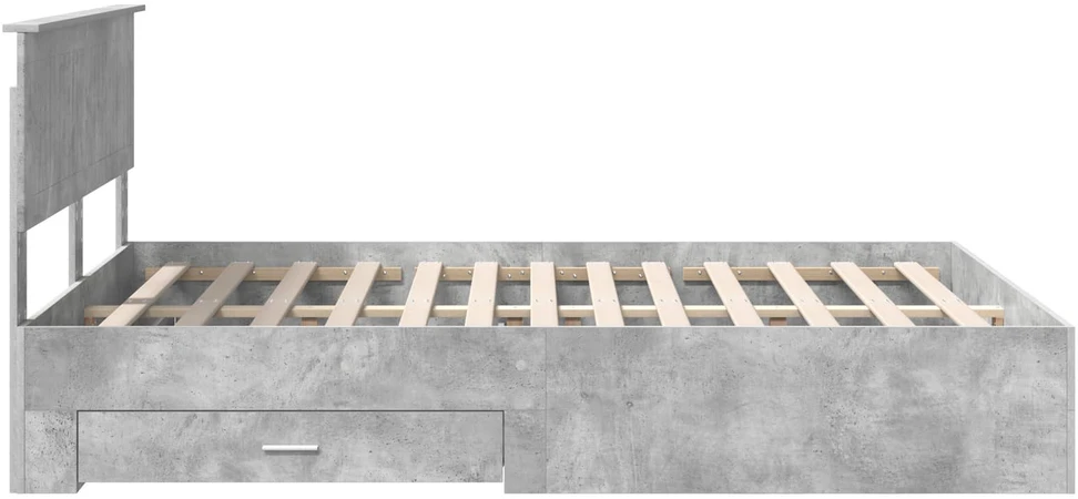 Lovos rėmas Betono pilka 140 x 190 cm Apdirbta mediena