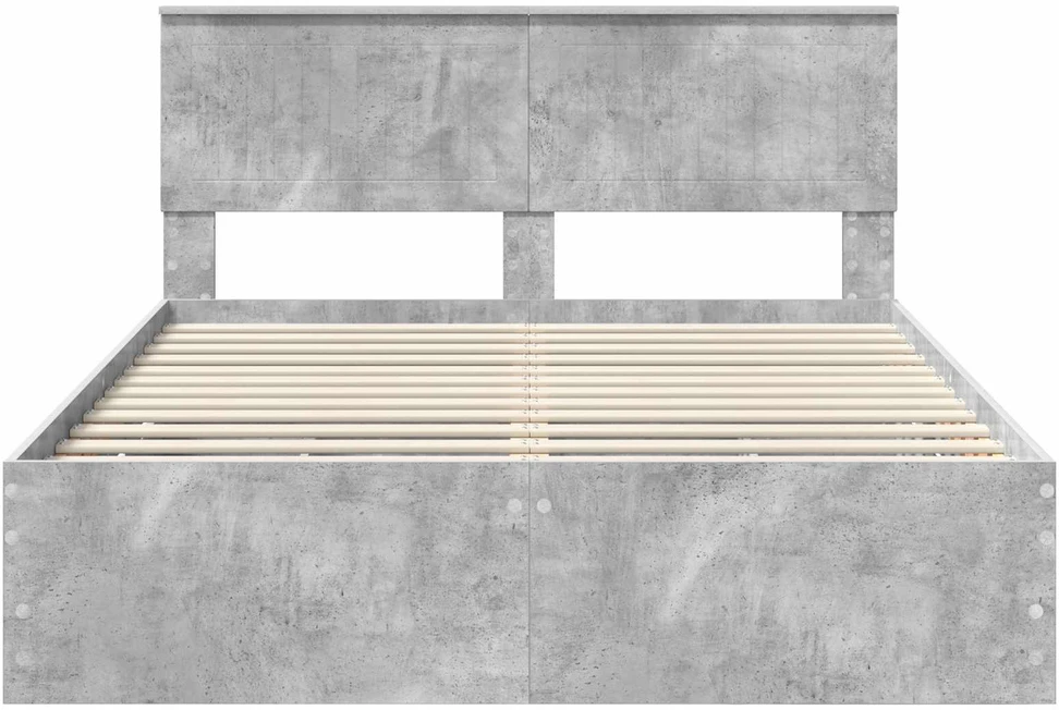 Lovos rėmas Betono pilka 140 x 190 cm Inžinerinė mediena