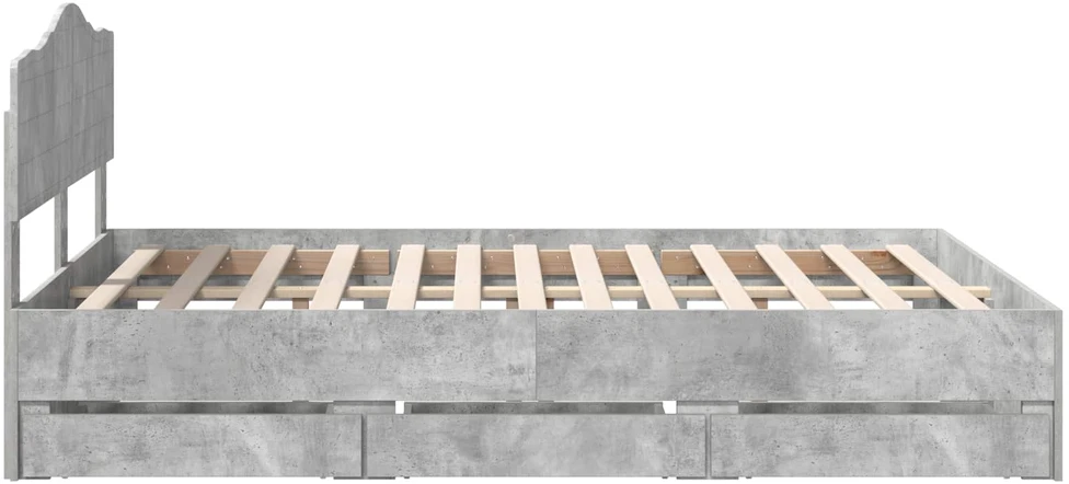 Lovos rėmas Betono pilka 140 x 190 cm Inžinerinė mediena