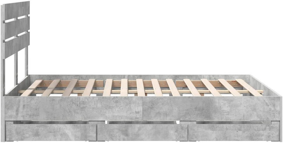 Lovos rėmas Betono pilka 140 x 190 cm Inžinerinė mediena