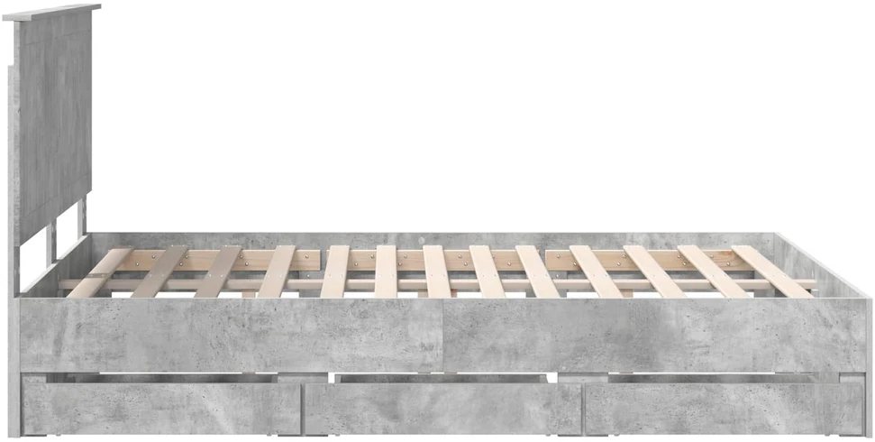 Lovos rėmas Betono pilka 140 x 190 cm Inžinerinė mediena