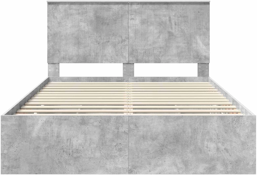 Lovos rėmas Betono pilka 140 x 200 cm Inžinerinė mediena