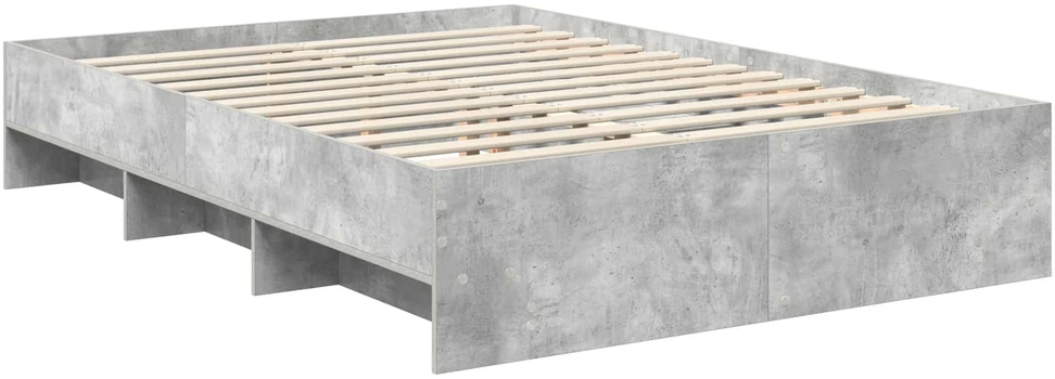 Lovos rėmas Betono pilka 140 x 200 cm Apdirbta mediena