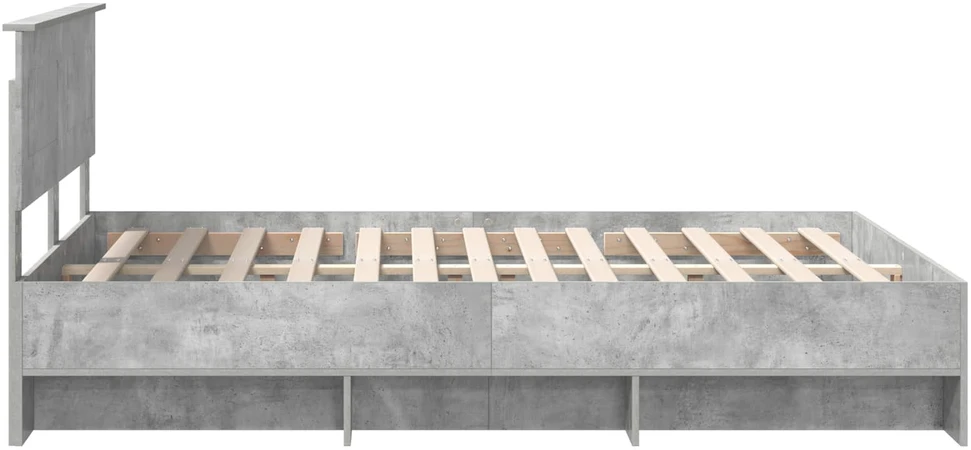 Lovos rėmas Betono pilka 140 x 200 cm Apdirbta mediena