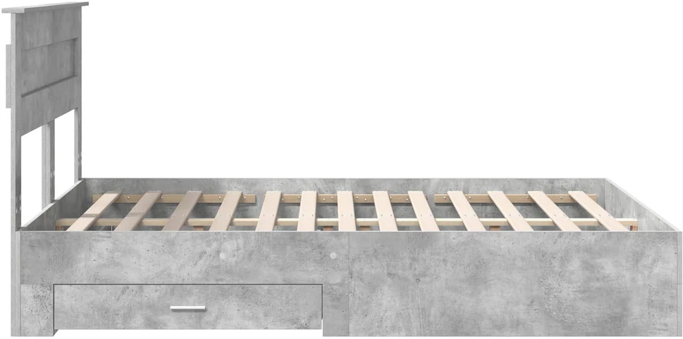Lovos rėmas Betono pilka 140 x 200 cm Apdirbta mediena