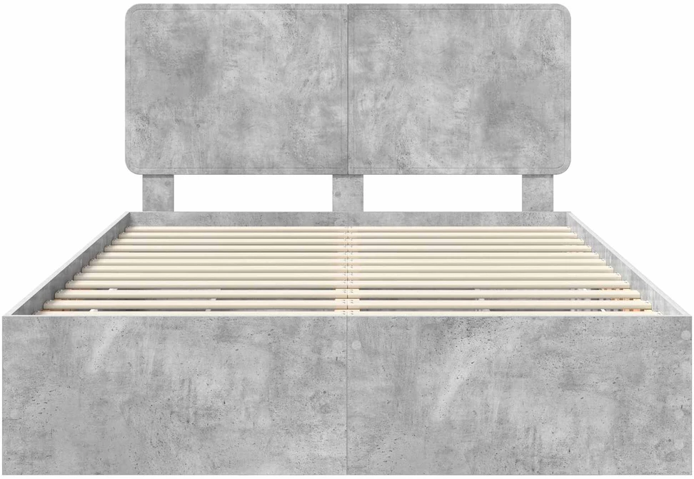 Lovos rėmas Betono pilka 140 x 200 cm Inžinerinė mediena