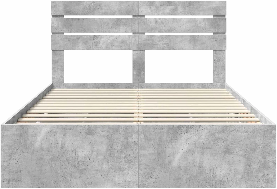 Lovos rėmas Betono pilka 140 x 200 cm Inžinerinė mediena