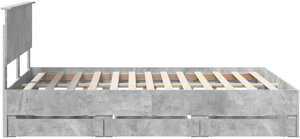 Lovos rėmas Betono pilka 140 x 200 cm Inžinerinė mediena