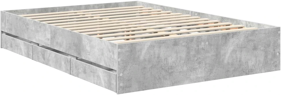 Lovos rėmas Betono pilka 140 x 200 cm Inžinerinė mediena