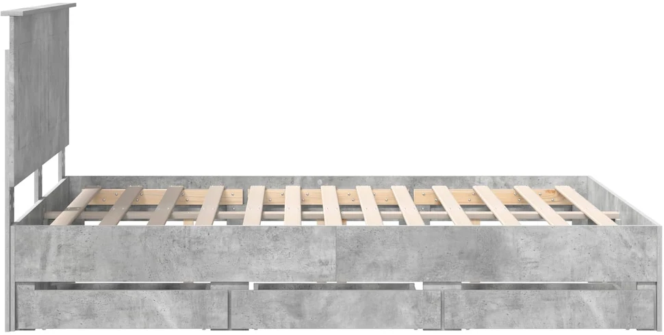 Lovos rėmas Betono pilka 140 x 200 cm Inžinerinė mediena