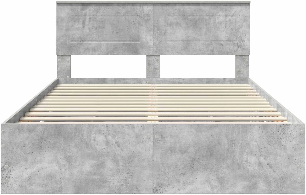 Lovos rėmas Betono pilka 140 x 200 cm Inžinerinė mediena