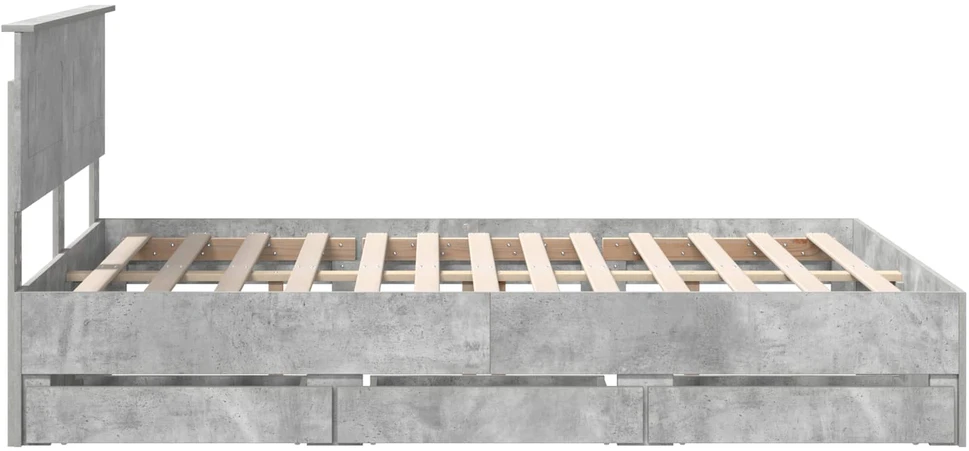 Lovos rėmas Betono pilka 140 x 200 cm Inžinerinė mediena